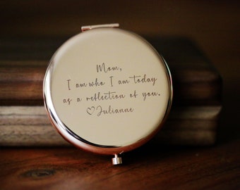 Personalized Compact Mirror,Mother of the Bride Gift,Gift for Mom From Daughter,Mother of Groom Gift,Mother of the Bride Gift,Wedding Gift