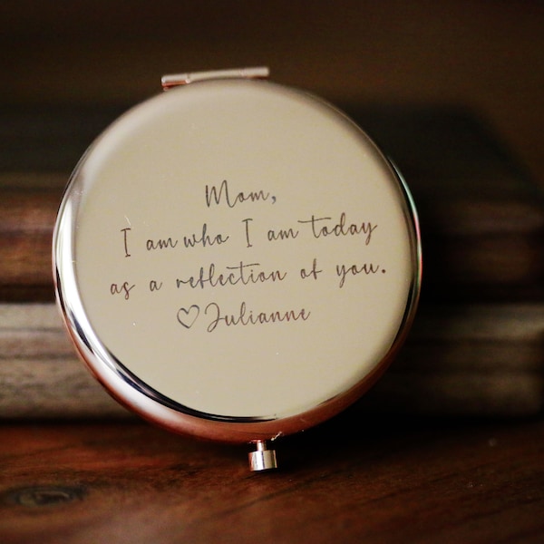 Personalized Compact Mirror,Mother of the Bride Gift,Gift for Mom From Daughter,Mother of Groom Gift,Mother of the Bride Gift,Wedding Gift