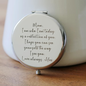 Personalized Compact Mirror: Mother of the Bride Gift