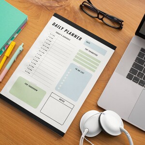 Digital Daily Planner, Printable, Instant Download, Minimal ...