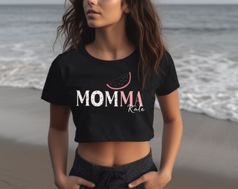 Daughter T-Shirt| Crop-Top Mother's Day Shirt| Gift From Daughter| New Mom Shirt| Best Daughter Ever T-Shirt| Personalized Mama