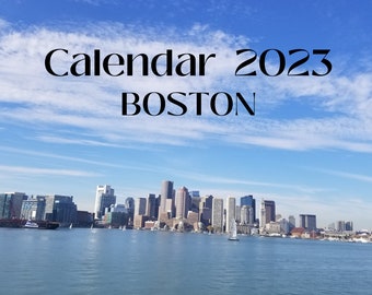 2023 Boston Wandkalender 8,5 "x 11"