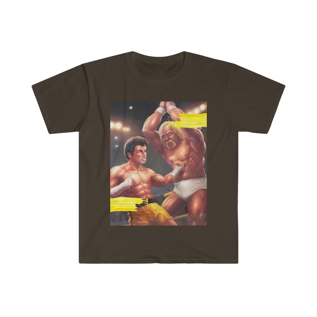 Rocky Balboa Vs Thunderlips Hulk Hogan Pro Wrestling Cartoon Unisex ...