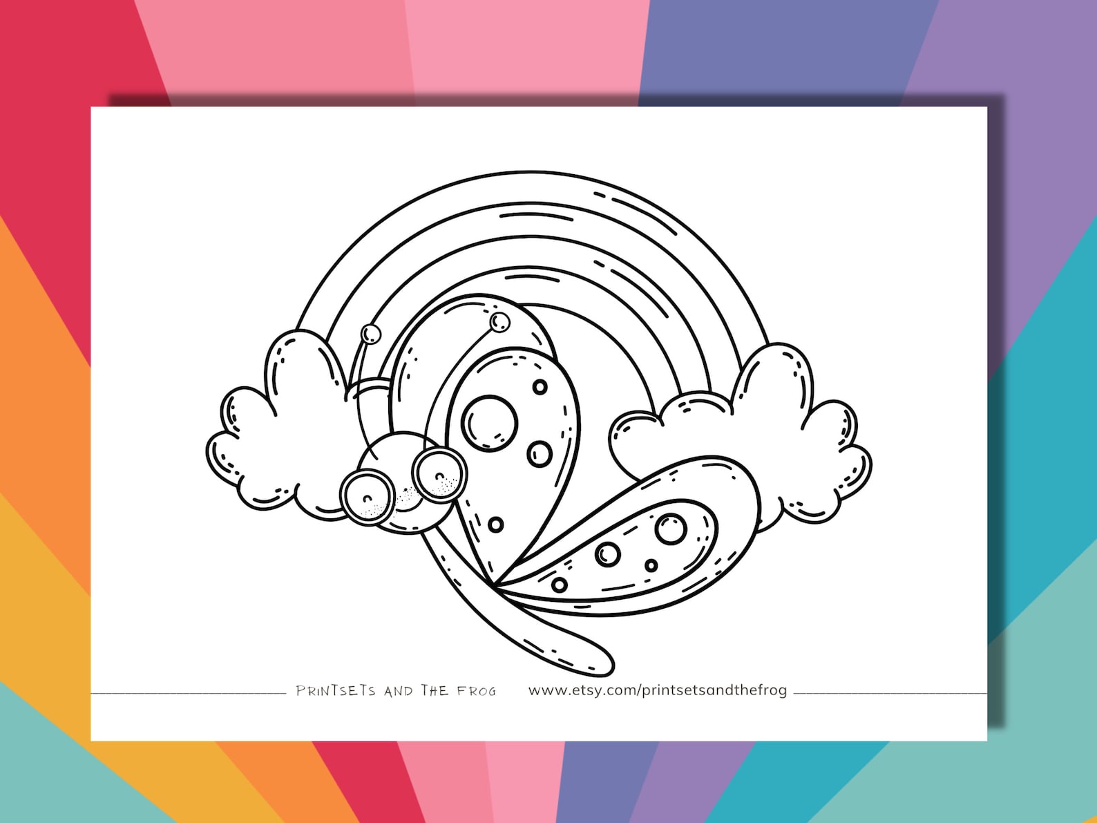 Kids Rainbow Butterfly Colouring Pages, Childrens Summer Insect Arc ...