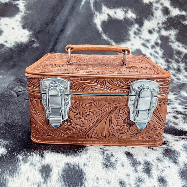 Cowhide Jewelry Box Etsy