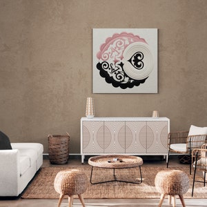 ASYLANA Kazakh Canvas Print Art of Nomadic Turkic patterns from the Heart of Central Asia and Kazakhstan Kyrgyzstan 113