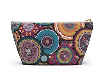 ASYLANA Accessory Pouch Bag for Cosmetics, Jewelry, Makeup, and Travel with Kazakh Art and Design 522