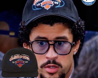 Black New York Knicks Snapback Eastern Conference Champions 1999