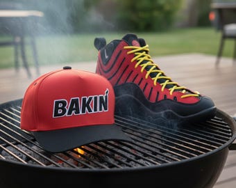 Red/Black  Bakin Snapback Hat For Nike Air Bakin'
