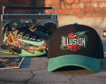 Black/Mint Illusion Snapback Hat For KD 6 All Star
