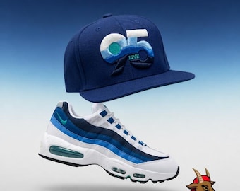 Royal 95 Snapback Hat For Air Max Blue Slate READ DESCRIPTION!!!