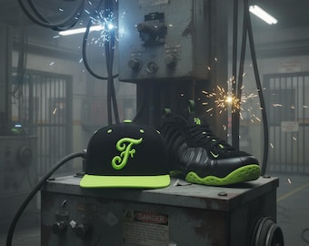 Black/Volt Foams Hat For Foamposites