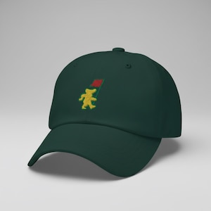 Forest Green Grateful Dead Dancing Bear Dad Hat READ DESCRIPTION!!!