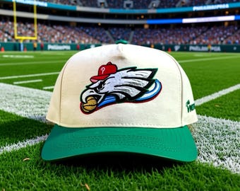 Natural/Green Philly Mashup Snapback Hat READ DESCRIPTION!!!