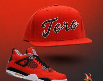 Red Toro 3D Hat For Jordan 4 Retro READ DESCRIPTION!!!