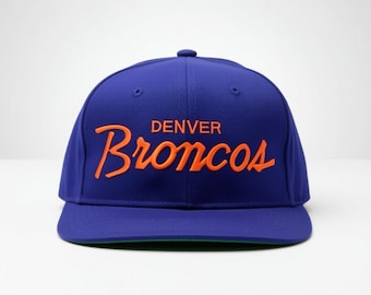 Denver Broncos Script Snapback Hat Cap