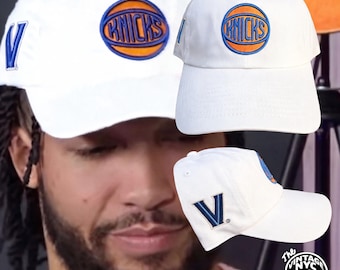White Villanova Knicks Jalen Brunson Dad Cap Hat