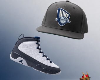 Charcoal Nine Snapback Hat For Flint Grey Jordan 9 READ DESCRIPTION!!!