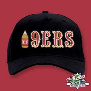 Black 40-9ners 5 Panel Snapback Hat