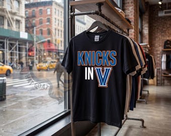 Black Knicks In 5 T-Shirt Villanova Knicks T-Shirt