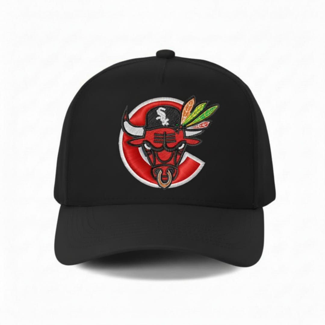 Chicago Rapper Cap Black Chicago Mash up Snapback Hat - Etsy