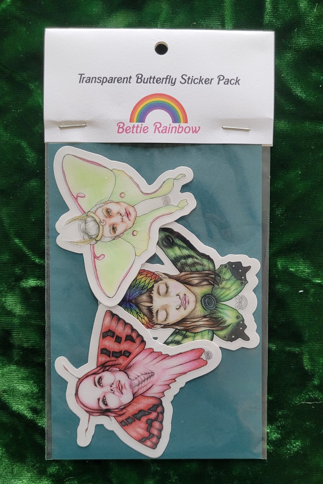 Transparent Butterfly Art Sticker Pack - Etsy