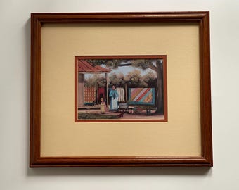 B Cummings 1985 Farmhouse Folk Art Print Limited Edition 1/2000