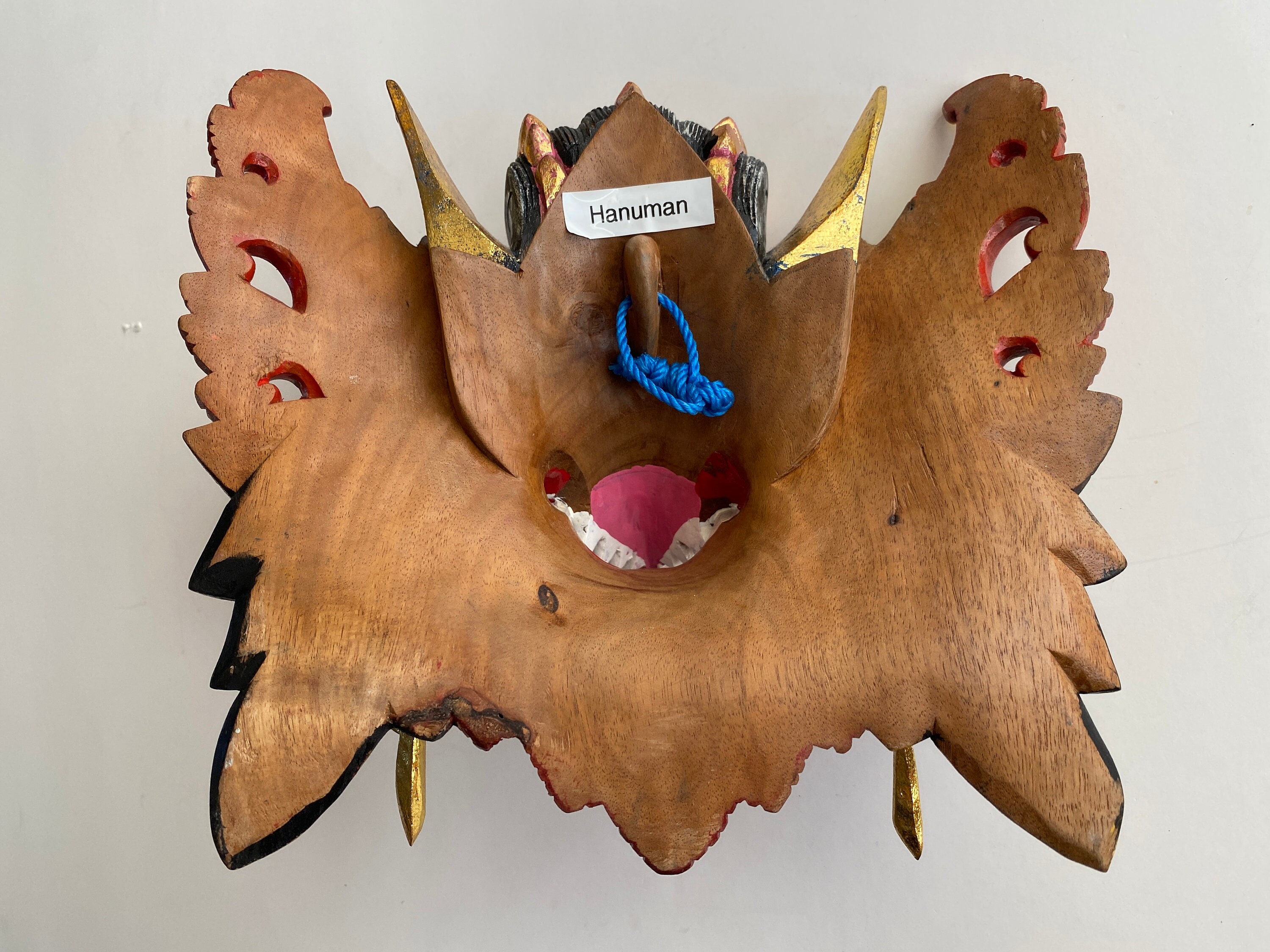 Hanu Mask Wooden Hanuman Mask - Etsy