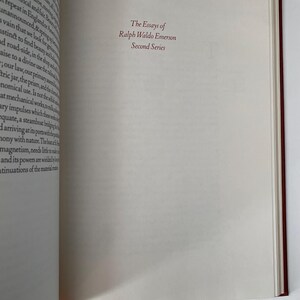 Edición de coleccionista de "Los ensayos de Ralph Waldo Emerson", primera y segunda serie, 1979, encuadernada en piel auténtica, Easton Press. imagen 8