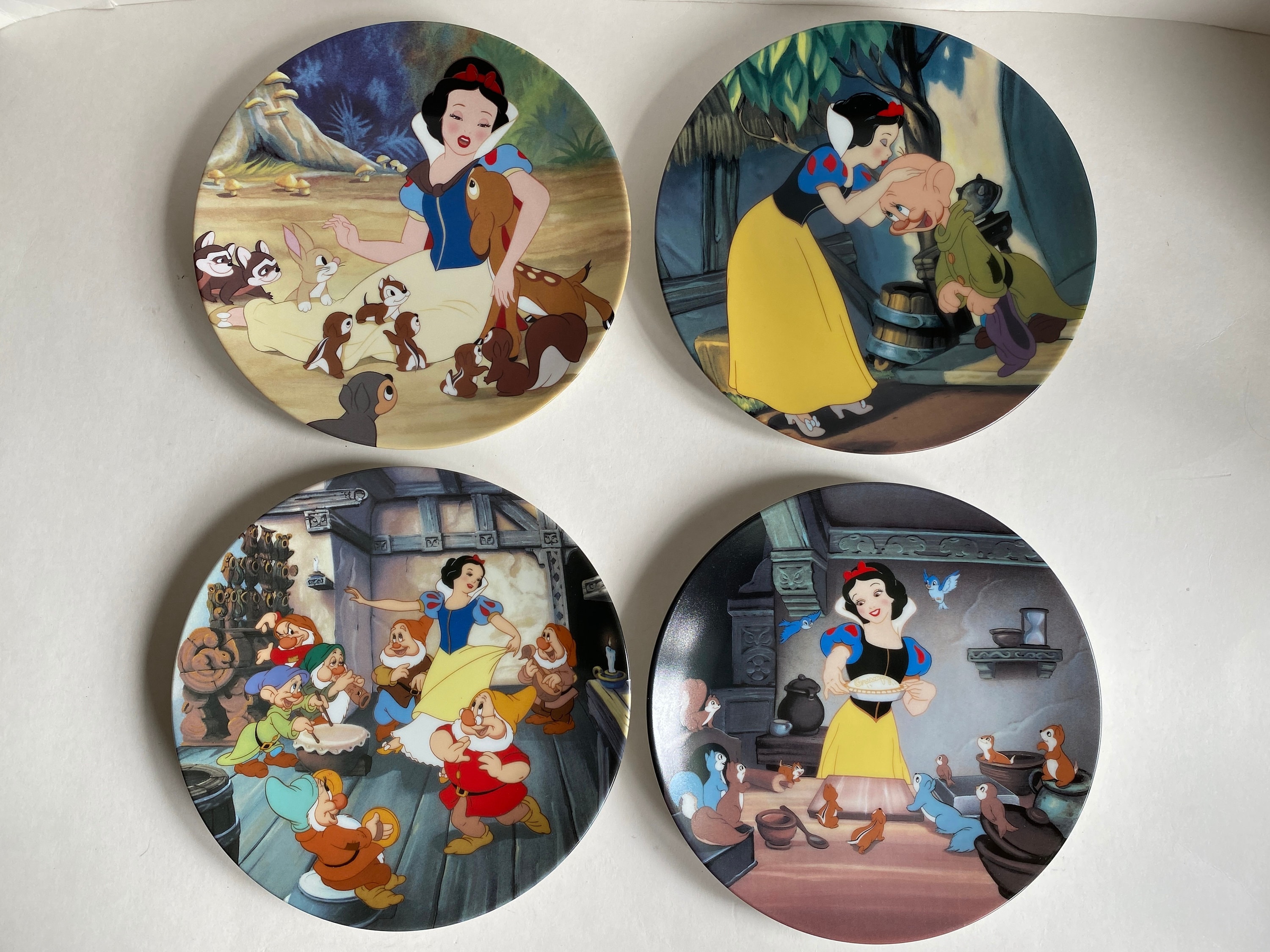 Walt Disney Knowles Snow White Set of Four Collector Plates - Etsy