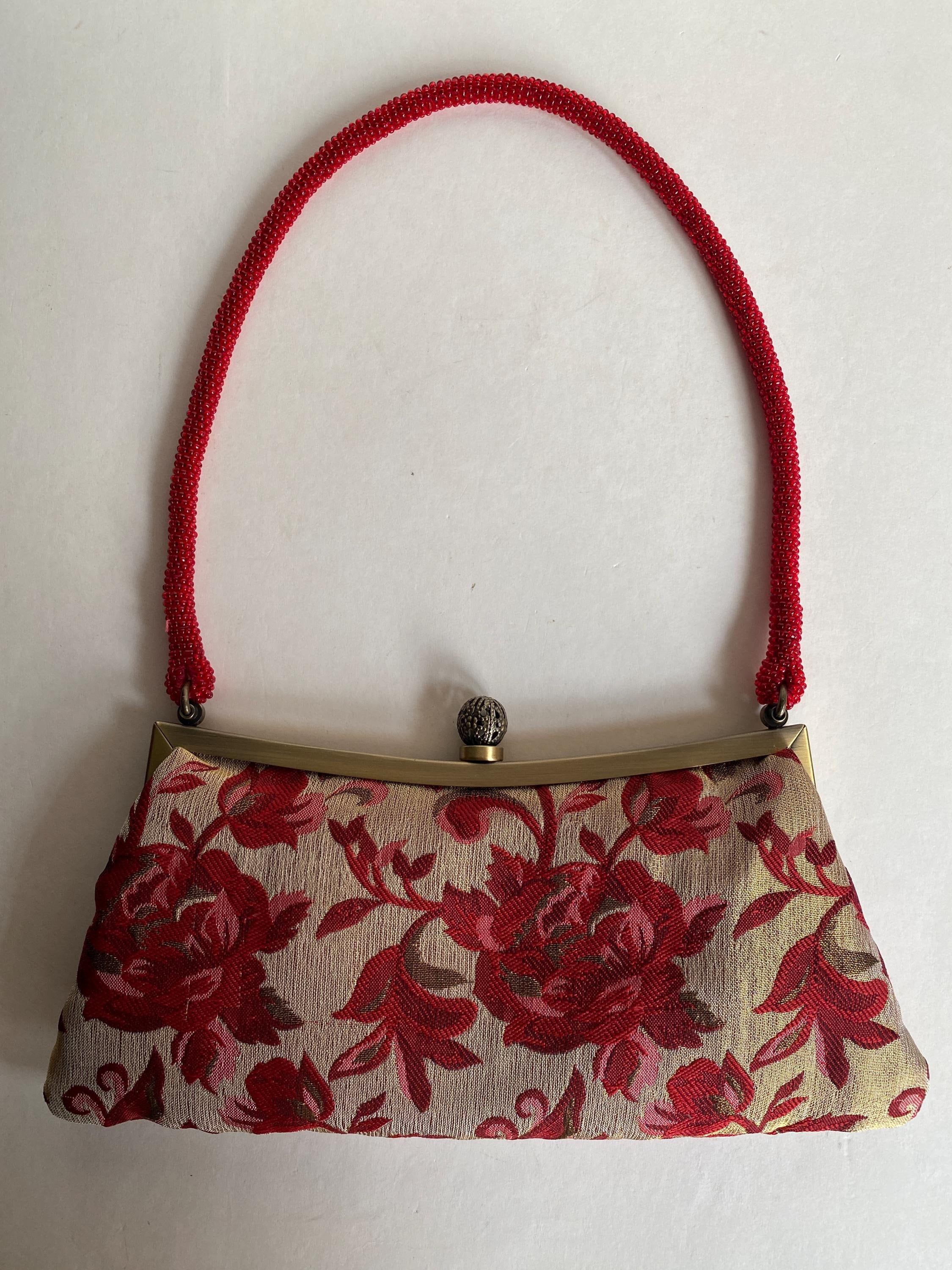 着物・浴衣 Clasp bead bag/retro vintage/Flower s-l400.jpg