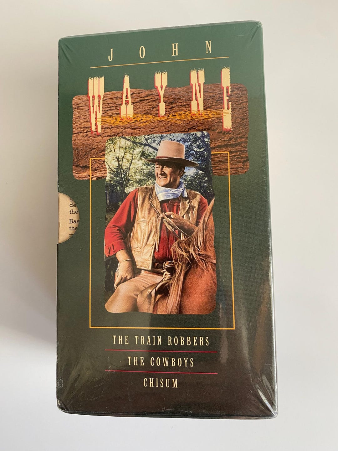 John Wayne VHS Movie Set of Three the Train Robbers the Cowboys Chisum ...