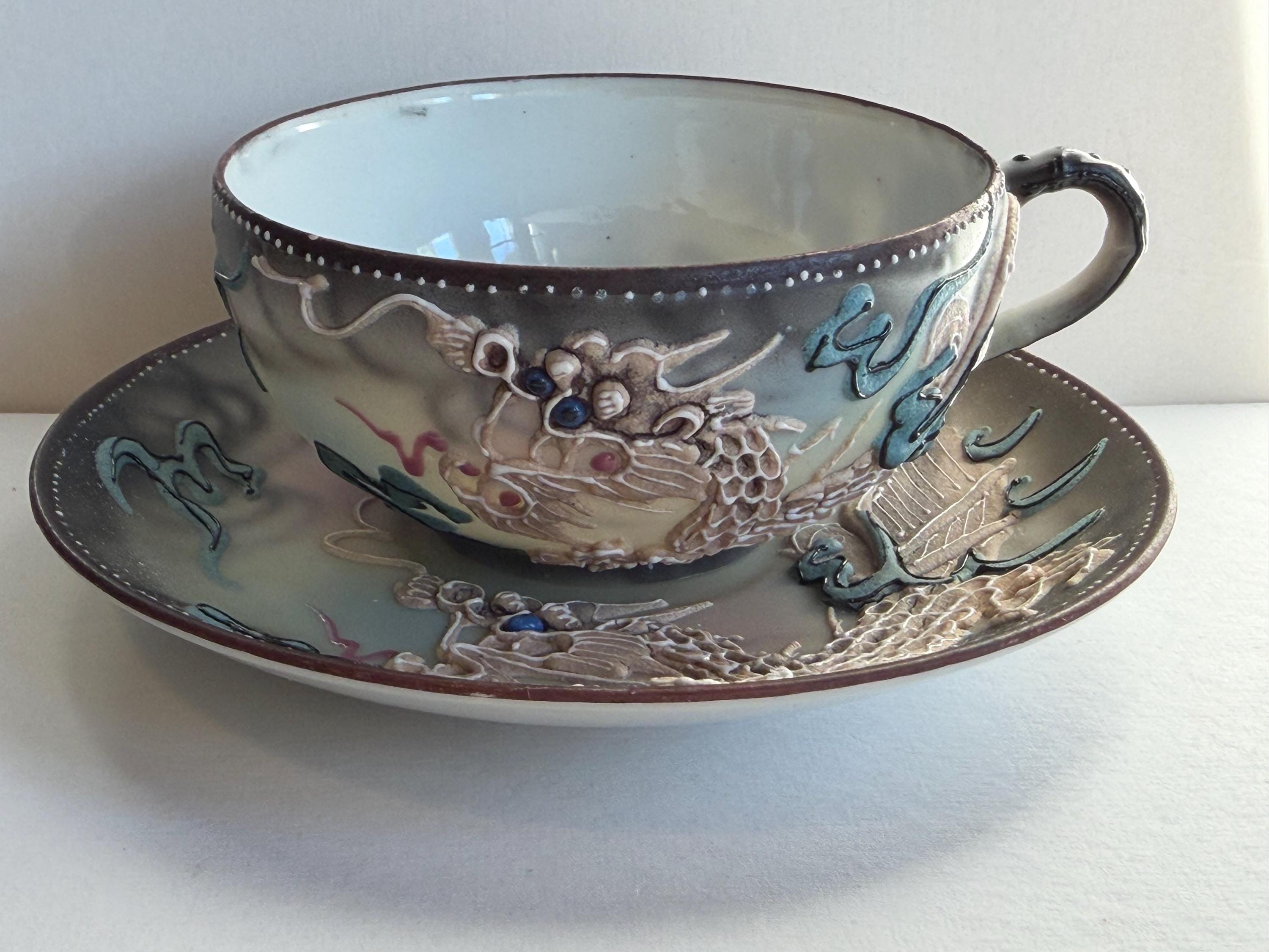 Antique Japanese Dragon Tea Set - Etsy