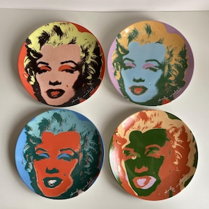 Marilyn Monroe Andy Warhol Plates - Etsy