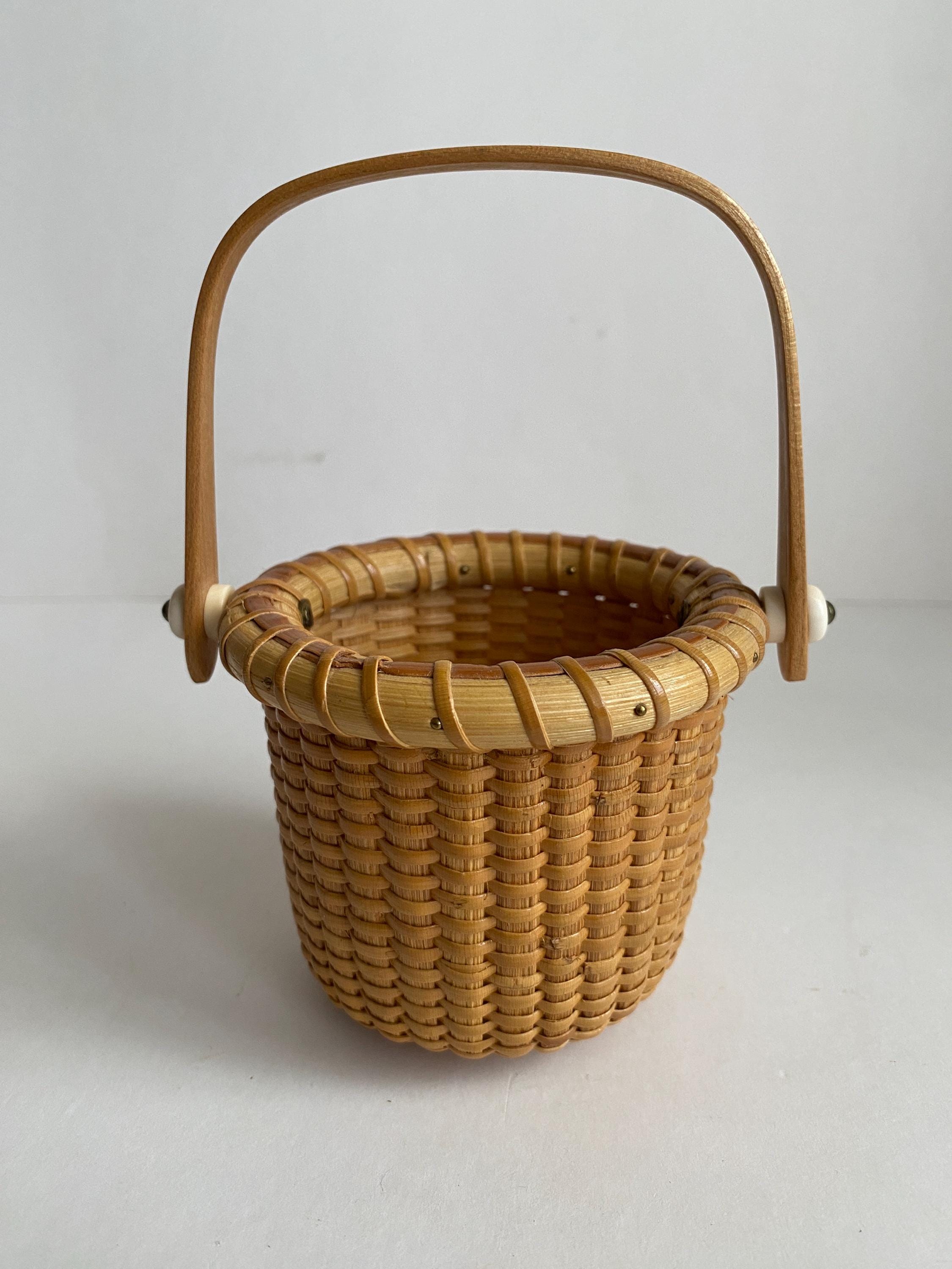 Vintage Kai O’Connell Signed Dated Nantucket Miniature Basket