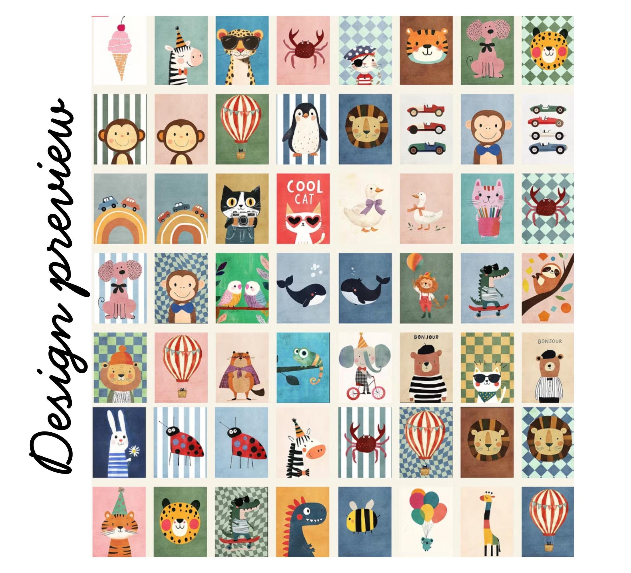 120+ Kids Room Prints | Wall Art Set | Nursery Wall Art | Playroom ...
