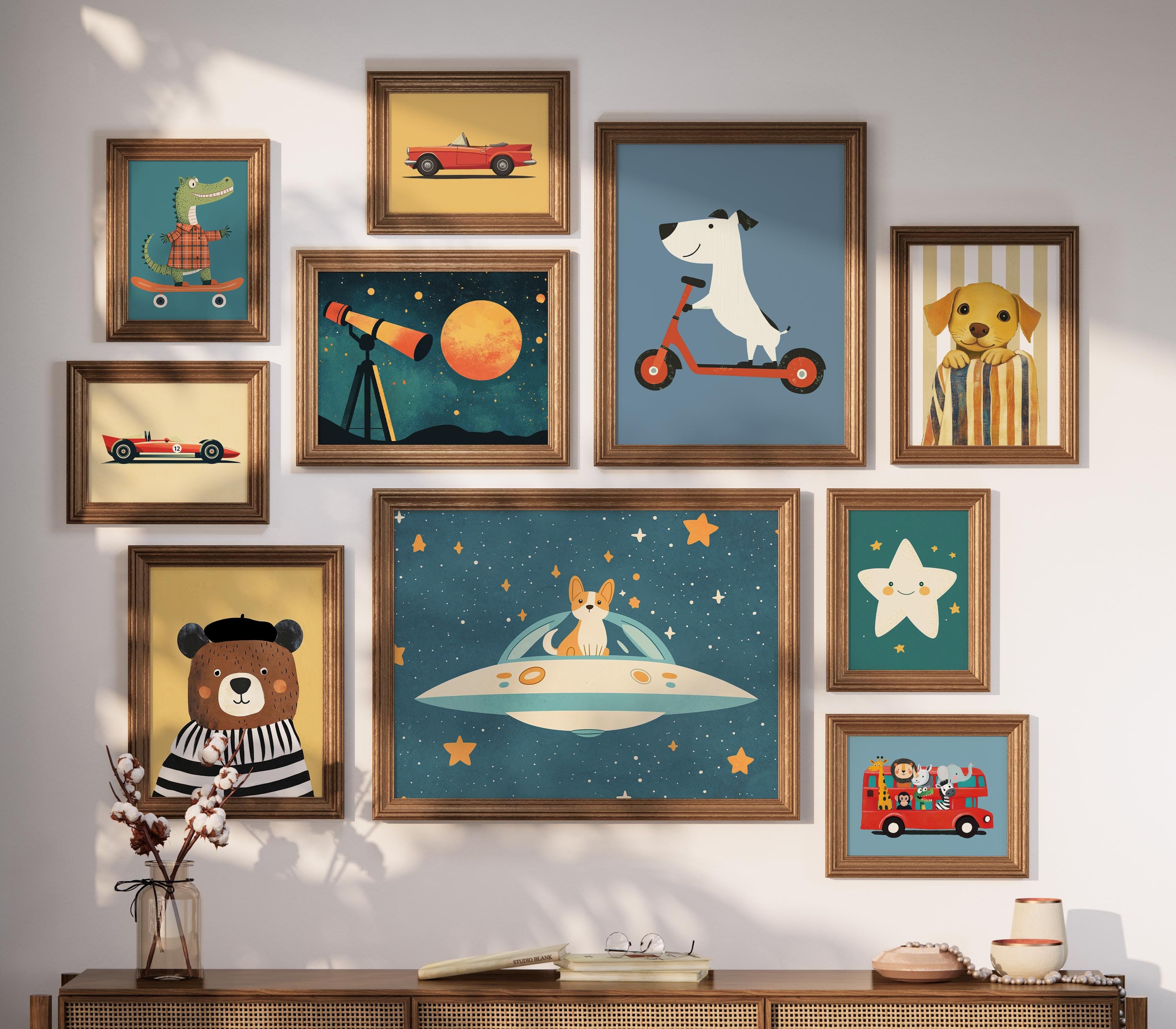 Boys Nursery Wall Art Bundle 140+ Prints, Adventure-themed Boys Room ...
