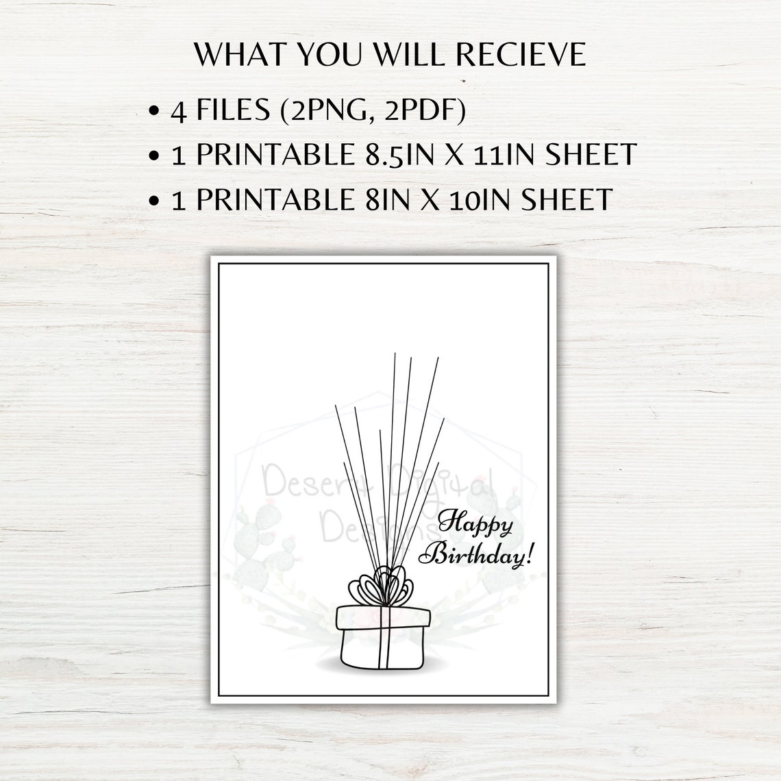 Happy Birthday Printable Thumbprint Craft Art Gift Birthday Paint ...