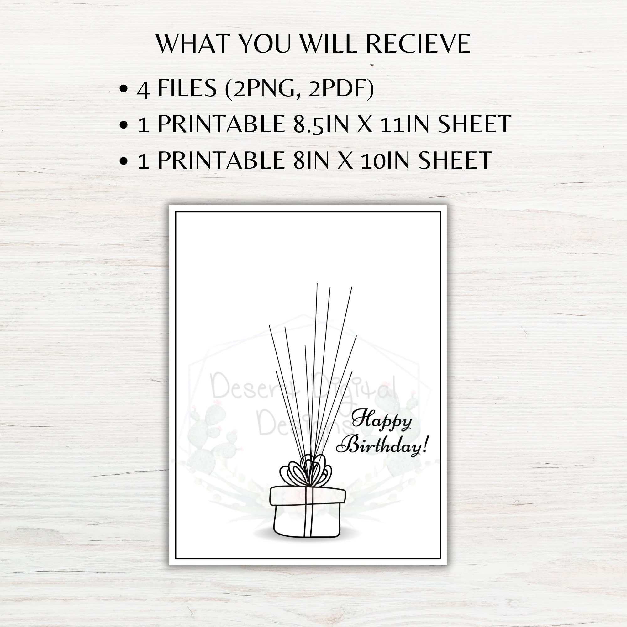 Happy Birthday Printable Thumbprint Craft Art Gift Birthday Paint ...