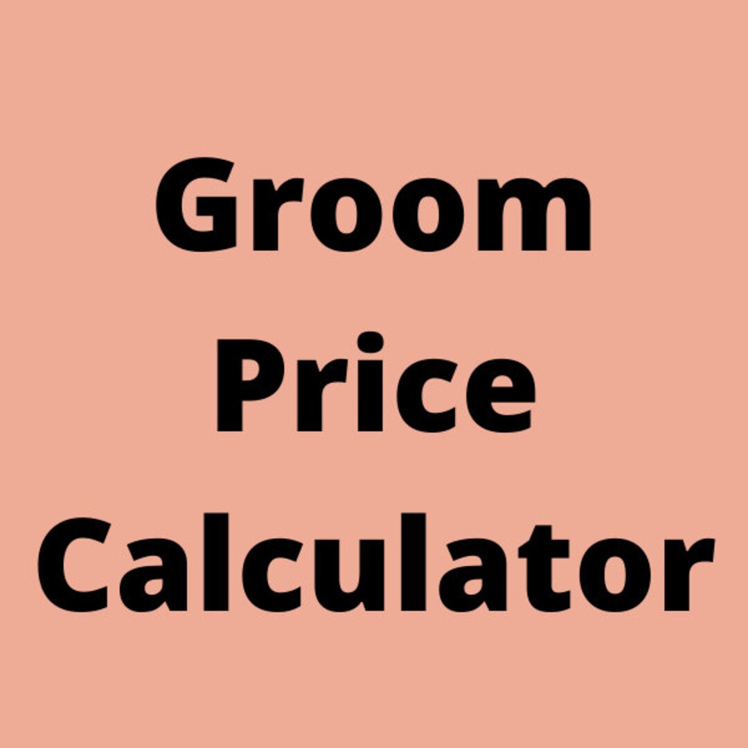 Dog Grooming Salon Pricing Calculator - Etsy