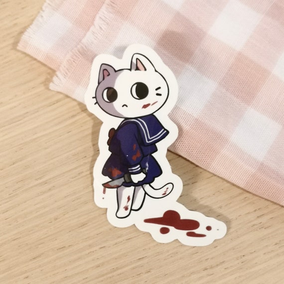 yandere cat sticker