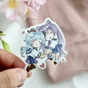 ganyu and keqing sticker