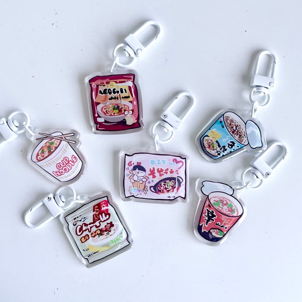 Instant-Nudeln Acryl-Charms