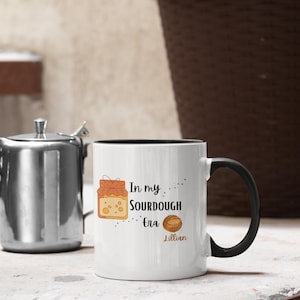 Tasse à café personnalisée en céramique de l'ère du levain, cadeau pour micro-boulangerie