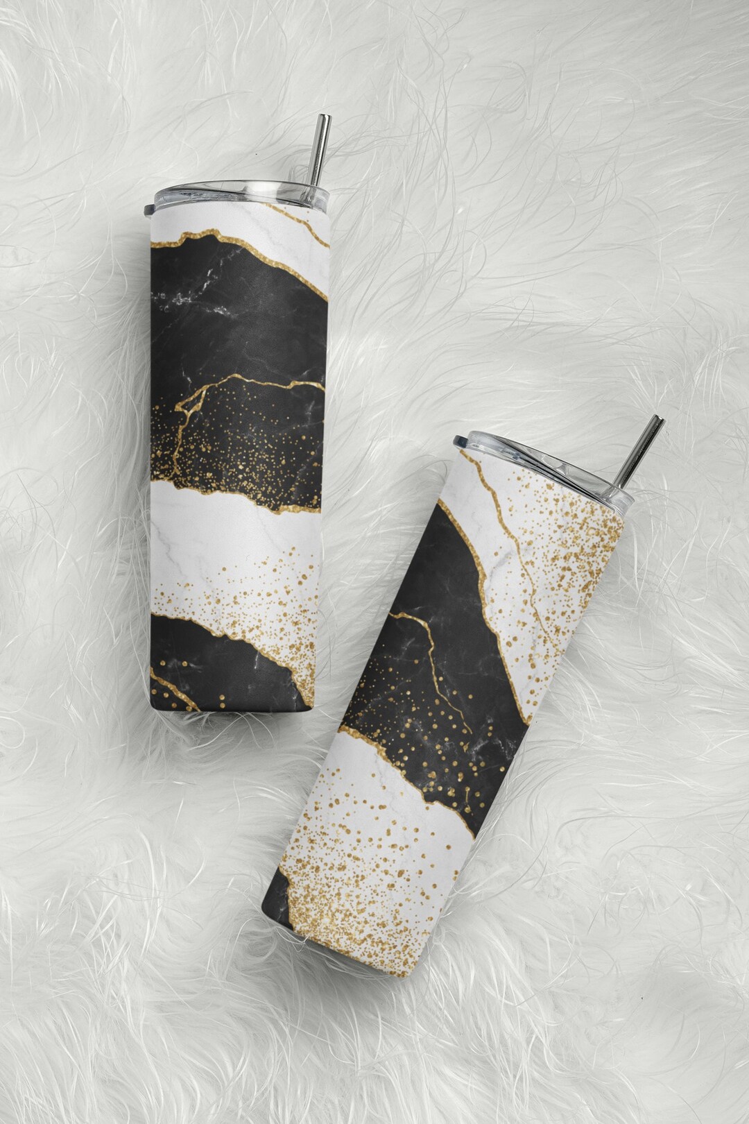 Black Glitter Tumbler, Gold Glitter Tumbler, Bridesmaid Tumblers