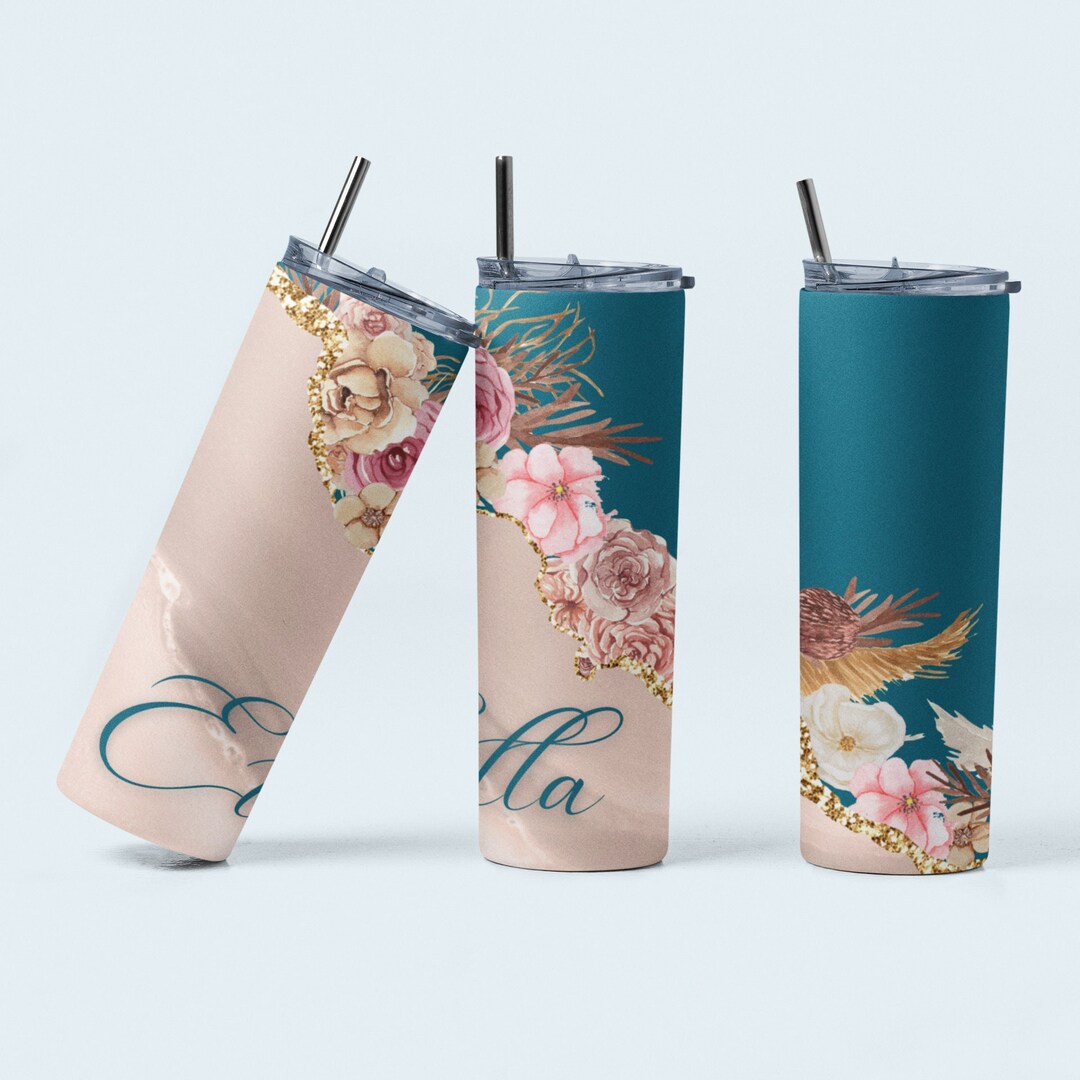 Personalized Name Tumbler, Beach Tumbler, Coffee Tumbler, Bridesmaid