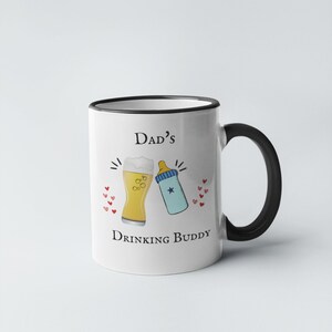Dad&#39;s drinking buddy, Dad&#39;s Drinking Buddy Now Brewing.. DAD Mug, Fathers Day Mug, Birthday Gift for Dad, Fathers day gift ideas