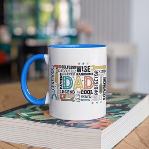 Generous Legend Cool Brave Devoted Patient HERO, DAD Mug, Fathers Day Mug, Birthday Gift for Dad, Gift for Him, Fathers day gift ideas
