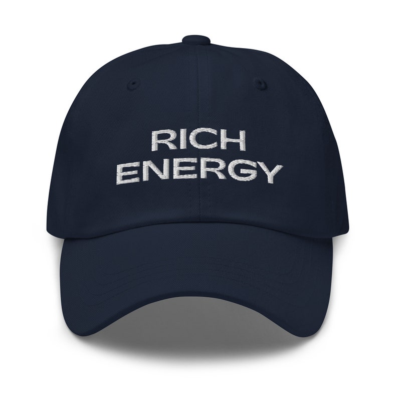 Rich Energy Embroidered Dad Hat Trendy Dad Hat Hat for Etsy