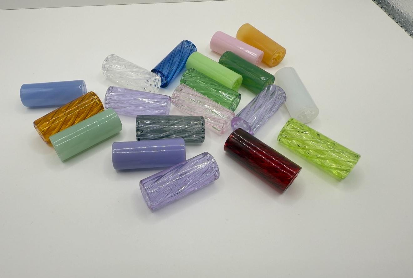 Mystery 5-pack Hand Blown Glass Tips – Borosilicate Spiral Design